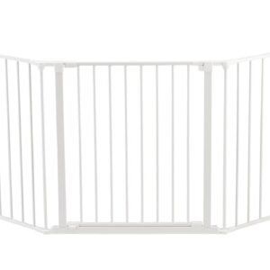 BabyDan Flex L stair gate built as a straight room divider