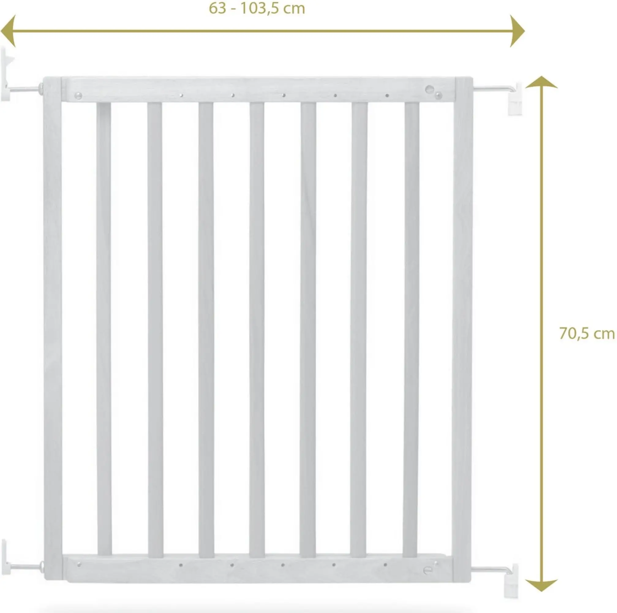 Geuther Maya screw-fit stair gate 63.5 to 105.5 cm image 2