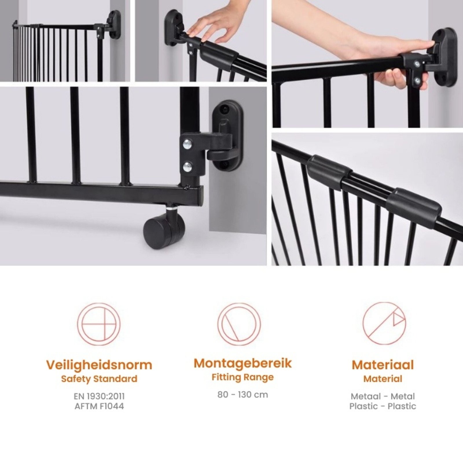 SafetyThings stair gate SG-86 80 to 130 cm image 4